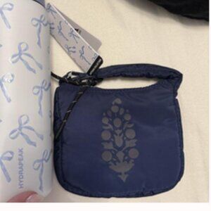 Free People Navy Micro Buti Pouch